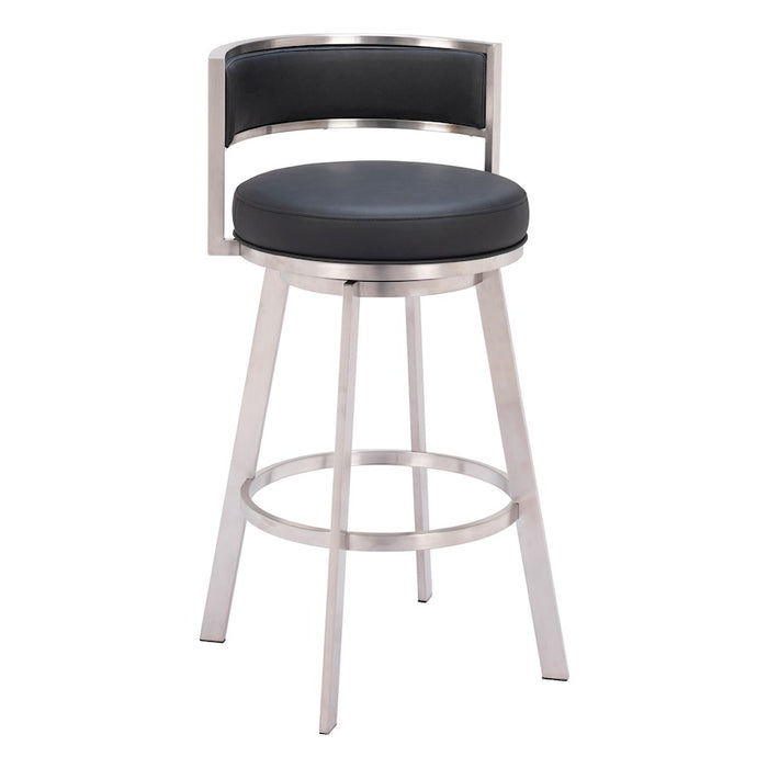 Zuo Modern Gimsby Swivel BarStool, Black