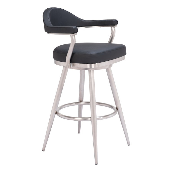 Zuo Modern Vagur Swivel BarStool, Black - 110045