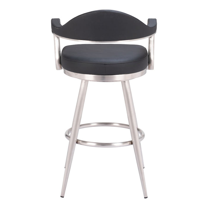 Zuo Modern Vagur Swivel BarStool, Black