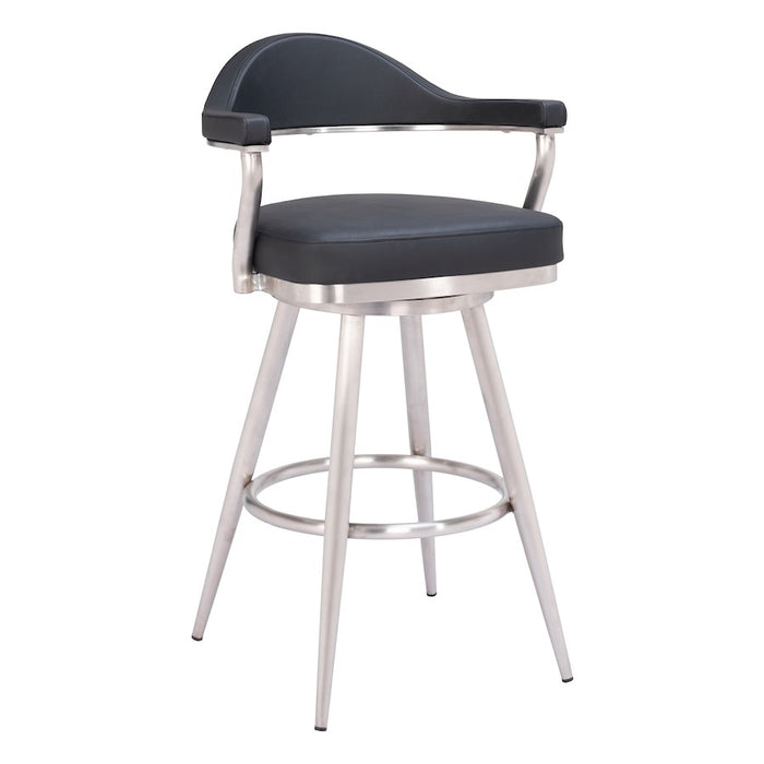 Zuo Modern Vagur Swivel BarStool, Black