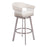 Zuo Modern Bantry Swivel BarStool, White