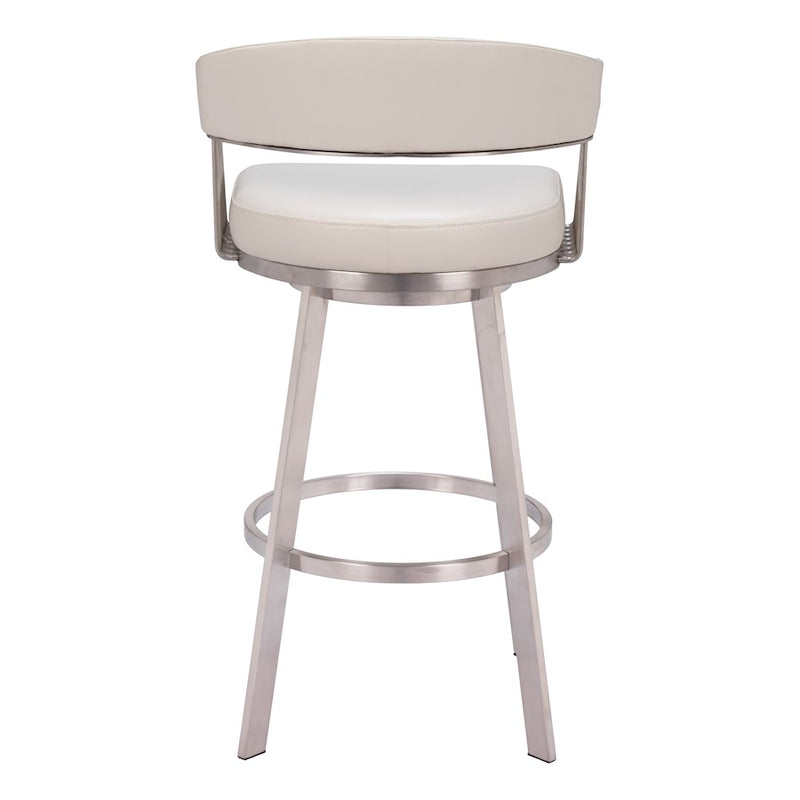 Zuo Modern Bantry Swivel BarStool, White