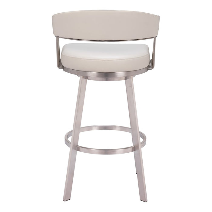Zuo Modern Bantry Swivel BarStool, White