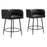 Zuo Modern Horbat Counter Stool Set of 2, Black - 110062