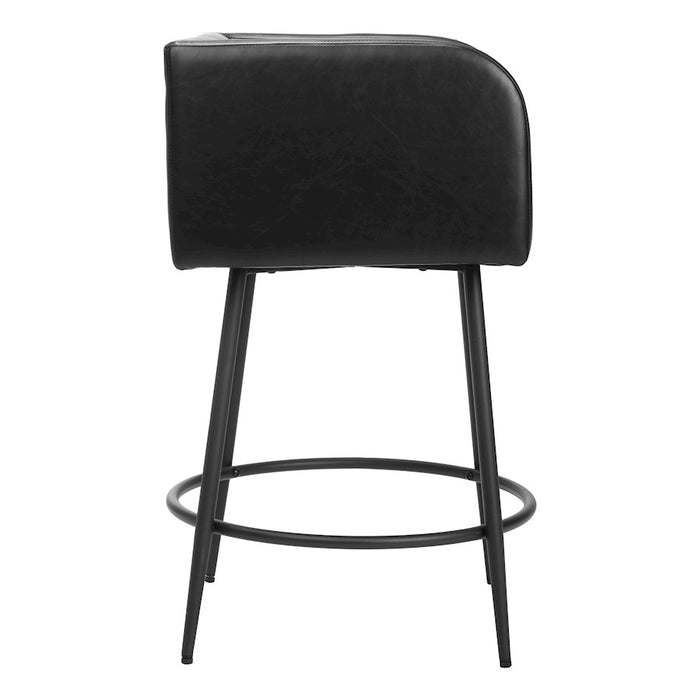 Zuo Modern Horbat Counter Stool Set of 2, Black
