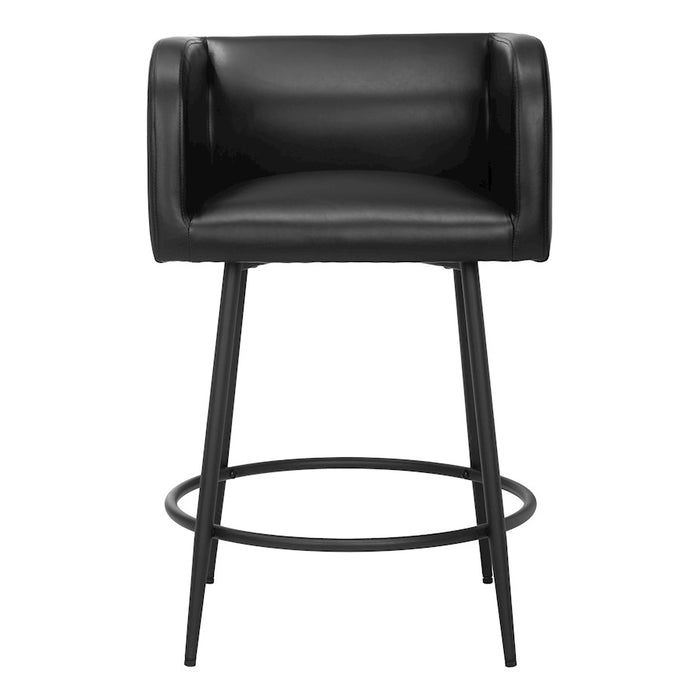 Zuo Modern Horbat Counter Stool Set of 2, Black