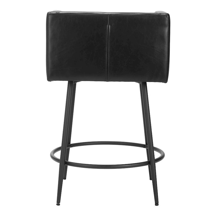 Zuo Modern Horbat Counter Stool Set of 2, Black