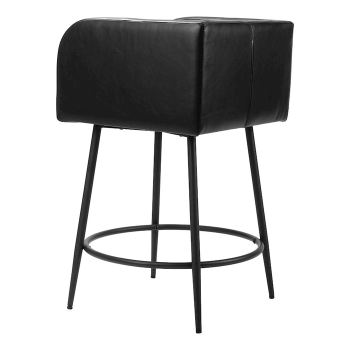 Zuo Modern Horbat Counter Stool Set of 2, Black