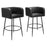 Zuo Modern Horbat BarStool Set of 2, Black - 110063