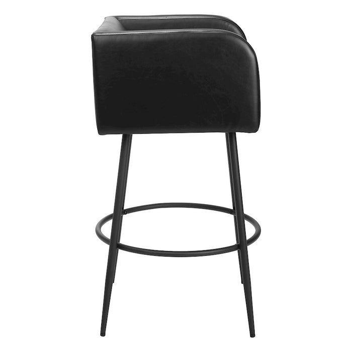 Zuo Modern Horbat BarStool Set of 2, Black