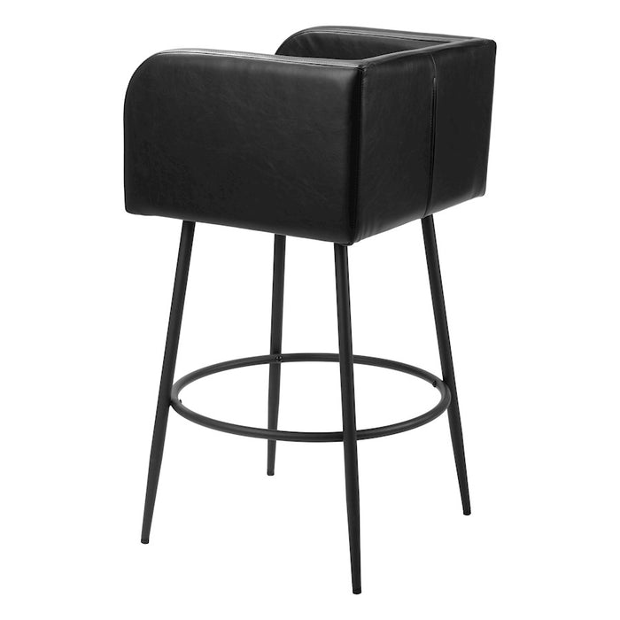Zuo Modern Horbat BarStool Set of 2, Black