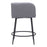 Zuo Modern Horbat Counter Stool Set of 2, Gray