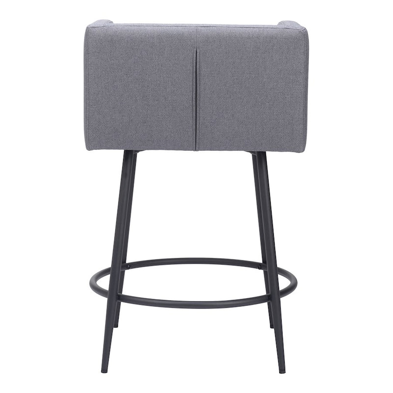 Zuo Modern Horbat Counter Stool Set of 2, Gray