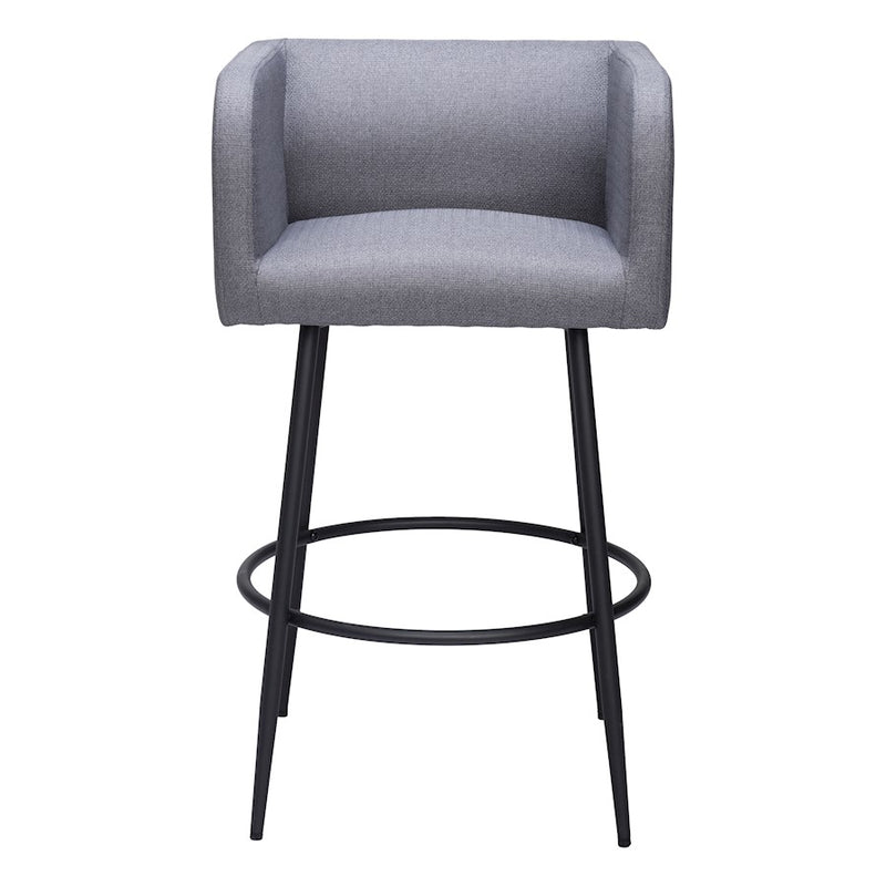 Zuo Modern Horbat BarStool Set of 2, Gray