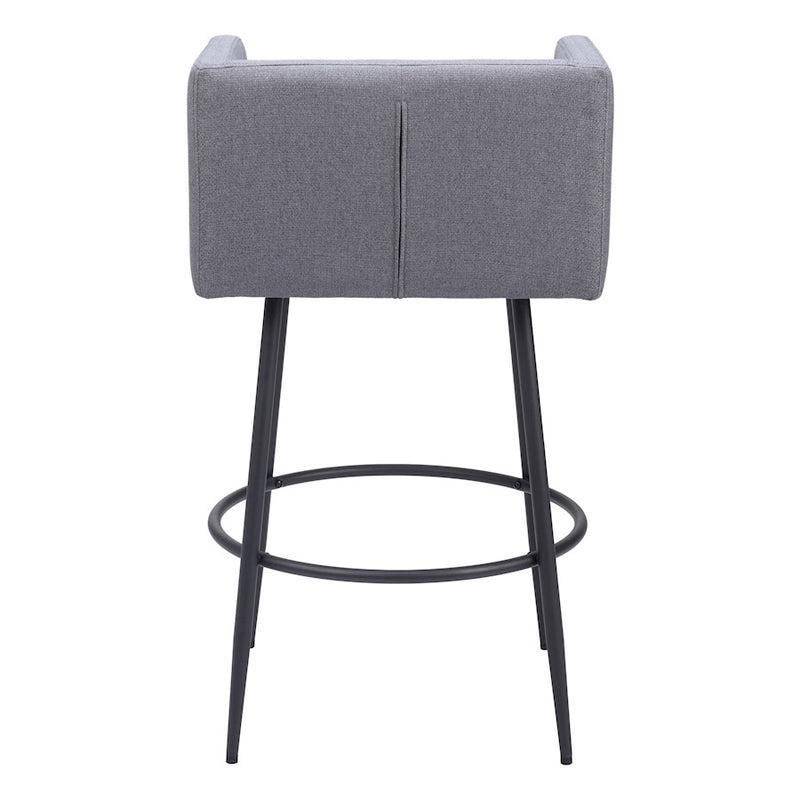 Zuo Modern Horbat BarStool Set of 2, Gray