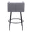 Zuo Modern Horbat BarStool Set of 2, Gray