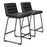 Zuo Modern Pago Counter Stool Set of 2, Black - 110068