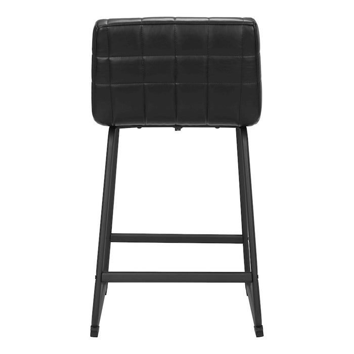 Zuo Modern Pago Counter Stool Set of 2, Black