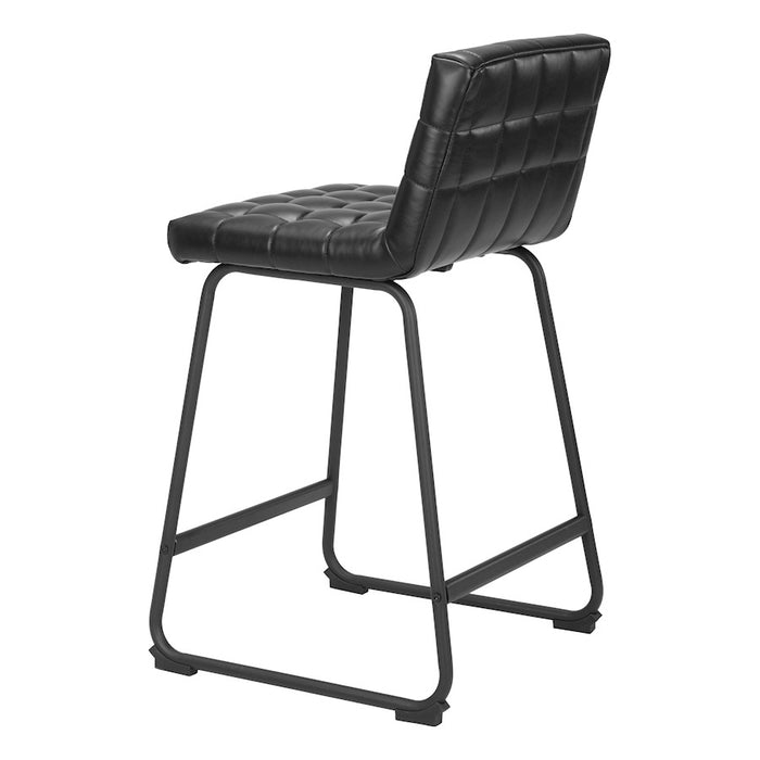 Zuo Modern Pago Counter Stool Set of 2, Black