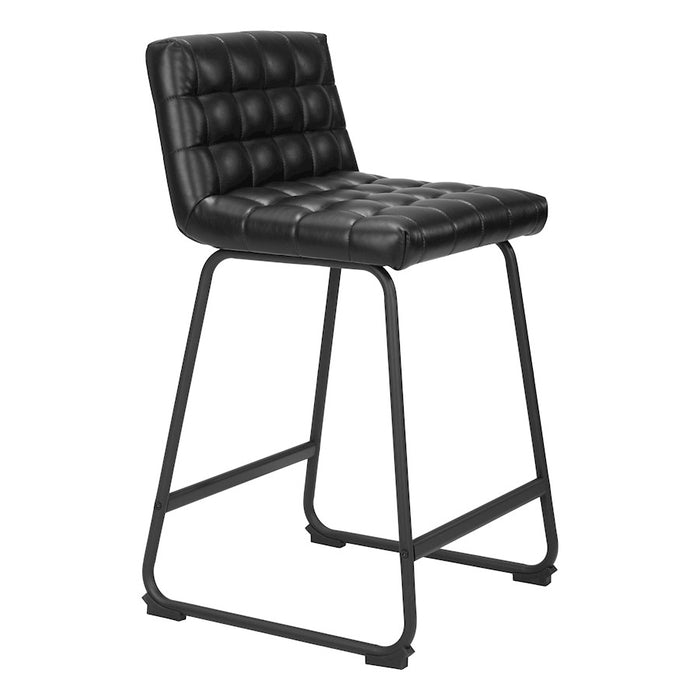 Zuo Modern Pago Counter Stool Set of 2, Black