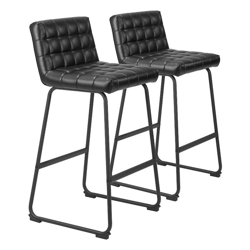 Zuo Modern Pago BarStool Set of 2, Black - 110069