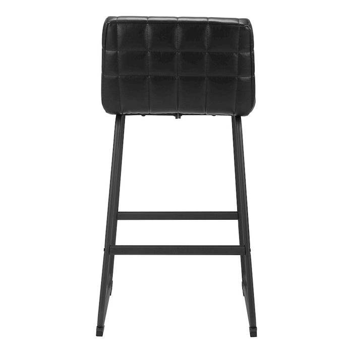 Zuo Modern Pago BarStool Set of 2, Black