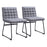 Zuo Modern Pago Dining Chair Set of 2, Gray - 110070