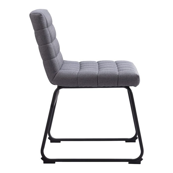 Zuo Modern Pago Dining Chair Set of 2, Gray