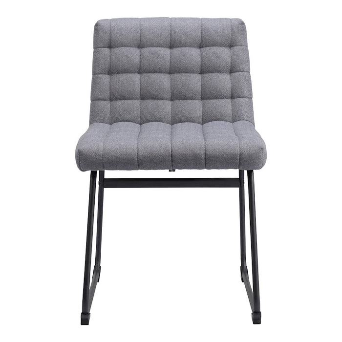 Zuo Modern Pago Dining Chair Set of 2, Gray