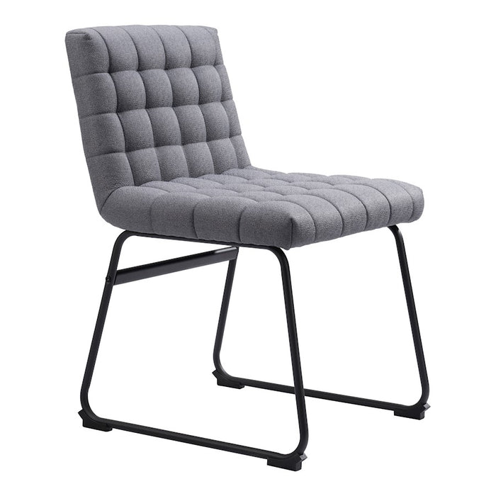 Zuo Modern Pago Dining Chair Set of 2, Gray