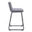 Zuo Modern Pago Counter Stool Set of 2, Gray