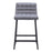 Zuo Modern Pago Counter Stool Set of 2, Gray