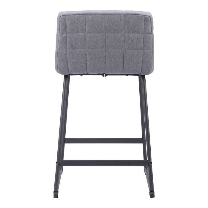 Zuo Modern Pago Counter Stool Set of 2, Gray