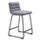 Zuo Modern Pago Counter Stool Set of 2, Gray