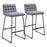 Zuo Modern Pago BarStool Set of 2, Gray - 110072