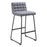 Zuo Modern Pago BarStool Set of 2, Gray
