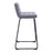 Zuo Modern Pago BarStool Set of 2, Gray