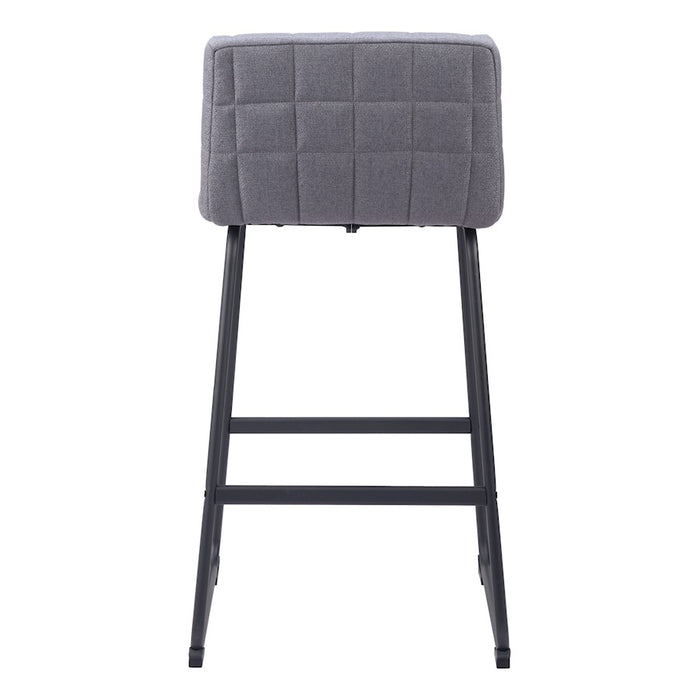 Zuo Modern Pago BarStool Set of 2, Gray