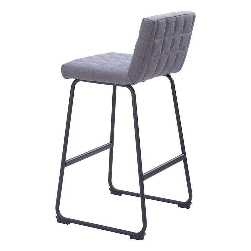 Zuo Modern Pago BarStool Set of 2, Gray