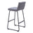 Zuo Modern Pago BarStool Set of 2, Gray