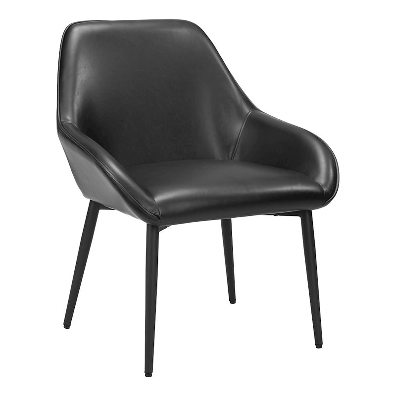 Zuo Modern Vila Dining Chair Set of 2, Black - 110073