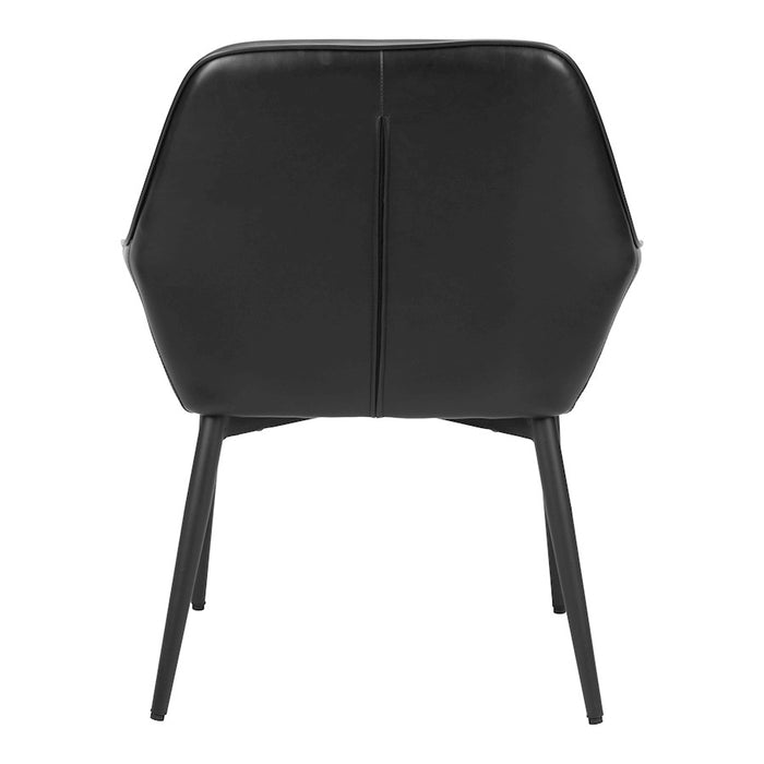 Zuo Modern Vila Dining Chair Set of 2, Black