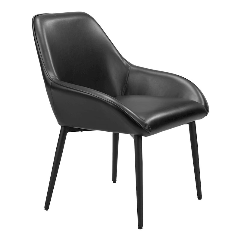 Zuo Modern Vila Dining Chair Set of 2, Black