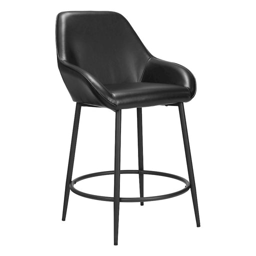 Zuo Modern Vila Counter Stool Set of 2, Black - 110074