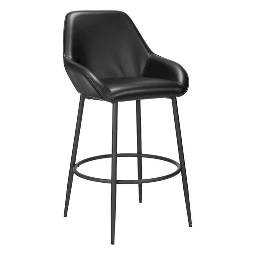 Zuo Modern Vila Barstool Set of 2, Black - 110075