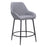 Zuo Modern Vila Counter Stool Set of 2, Gray - 110077