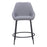 Zuo Modern Vila Counter Stool Set of 2, Gray