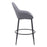 Zuo Modern Vila Barstool Set of 2, Gray