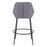 Zuo Modern Vila Barstool Set of 2, Gray