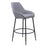 Zuo Modern Vila Barstool Set of 2, Gray